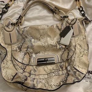 Fabulous Authentic Leather/Skin Coach handbag